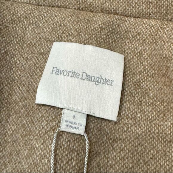 Favorite Daughter Adrienne Belted Jacket Tan Large - Picture 8 of 15